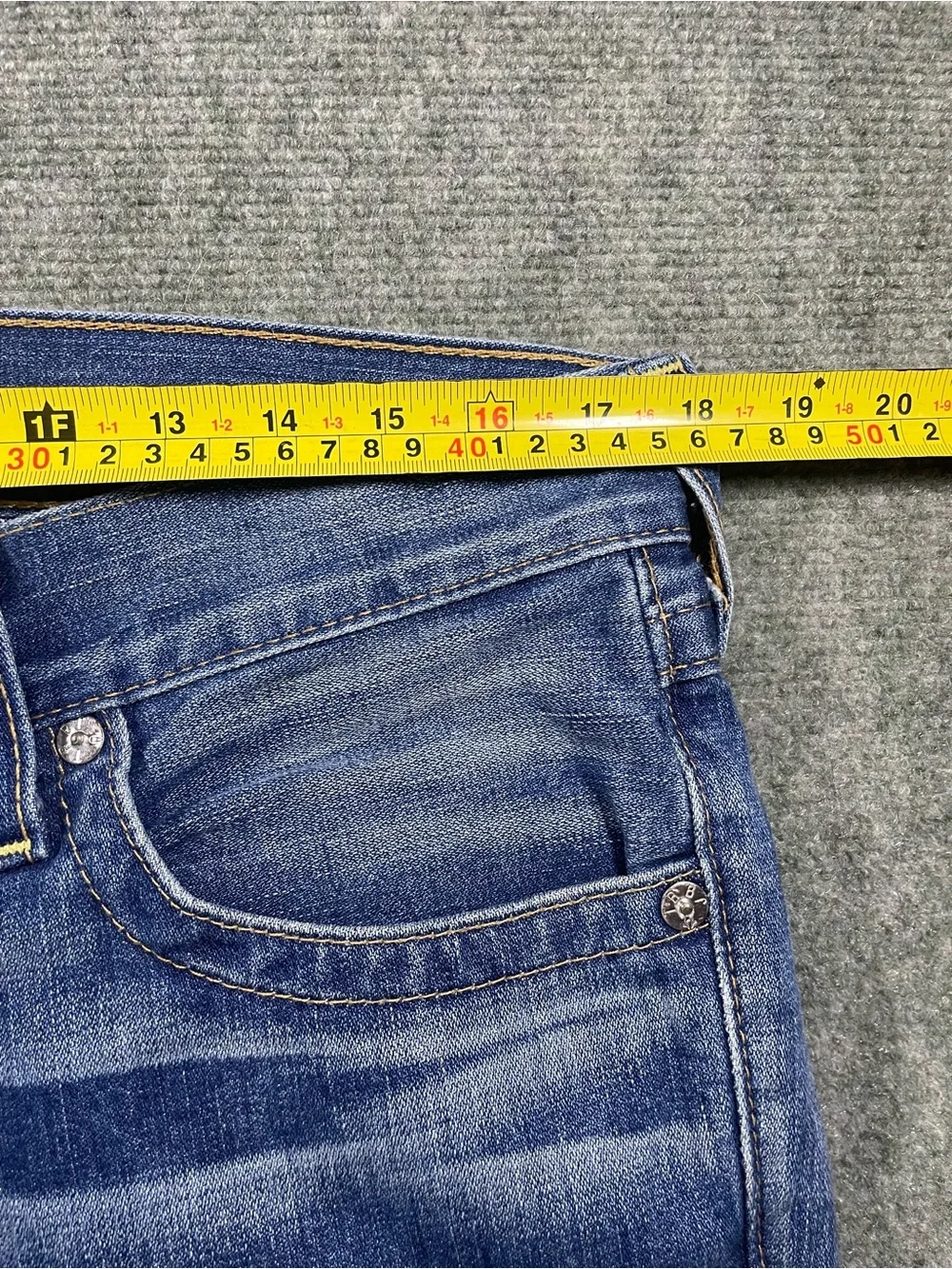 True Religion Men's Medium Blue Bootcut Jeans